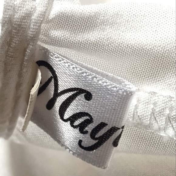 Maytwenty White Women's Tunic Cover Up Dress | Size Large - Picture 4 of 5